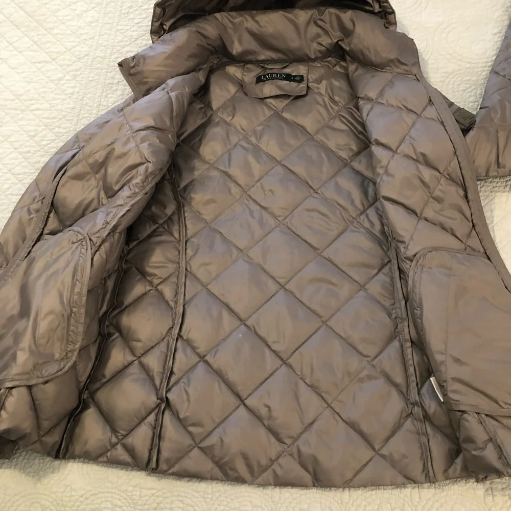 Lauren Ralph Lauren down hooded jacket. Size small. - Picture 5 of 16